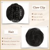 SOFEIYAN 2PCS Mini Claw Clip in Hair Bun Braid Messy