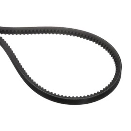 sourcing map BX109 EPDM V-Belt, Raw Edge Cogged Industrial Rubber V Belt 0.67" Width x 109" Inside Circumference