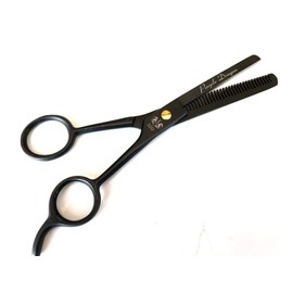 Professional Single Teeth Thinning Shears Scissors GERMAN Barber 6.5" FULL BLACK