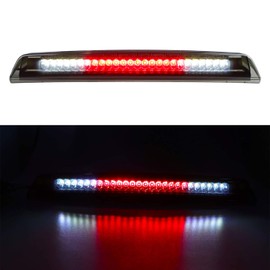 Tresound for 2005-2016 Nissan Frontier 2004-2015 Nissan Titan LED 3rd Third Tail Brake Light Rear Cargo Lamp High Mount Stop light (Chrome Housing Smoke Lens)