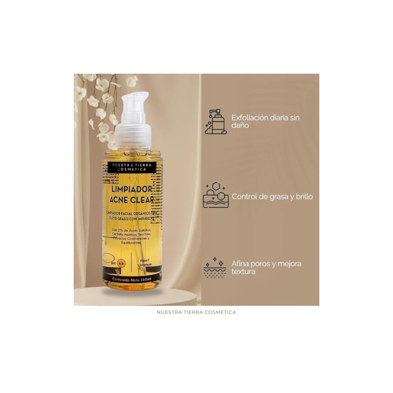 Acne Clear Limpiador con Ac. Salicilico 2% 150ml