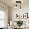 UShe DHome Mason Jar Light Fixtures, 3 Lights Farmhouse Mason