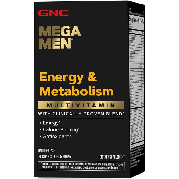 GNC Mega Men Energy & Metabolism Multivitamin | Antioxidants and