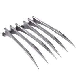 Wolf Claws for Kids Kids Black Panther Claws Kids Claws Wolf Claws Blade Cosplay Prop Toy Premium Hard Plastic Superhero Costume Silver 26Cm 24Cm 1 Pair Adult Children