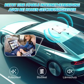 TIHOOK Starlink Mini Autohalterung, Magnetisches Montageset, Mini Starlink Dish Antenne Halterung für autodächern mit Silikonpate und Silikondichtung passend für Auto, Wohnmobil, Boot