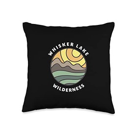 Whisker Lake Wilderness Wisconsin WI Vacation Souvenir Throw Pillow
