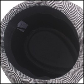 White Fang CZ202 Men's Hat, Herringbone, Travel, Soft Hat, Stylish, Cool, gray (light gray)