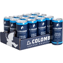 La Colombe Brazilian Cold Brew - 9 Fl. Oz. 12 Pack - 100% Arabica, Single-Origin, Cold Pressed Espresso Coffee, 15 Calories, Double-Filtered, Bold & Rich Coffee, 120mg Natural Caffeine