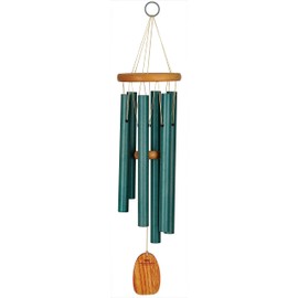 Woodstock Wind Chimes for Outside, Outdoor Decor for Your Patio and Front Porch, Garden Decor (24") SeaScapes Wind Chime, Medium Size Seafoam Green (SSCSGM)
