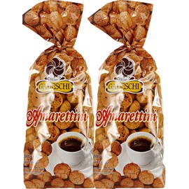 Gadeschi Amarettini 2x200g (14.10 Ounce) - Pastries with Apricot Kernels and taste of aromatic Almonds/Italy
