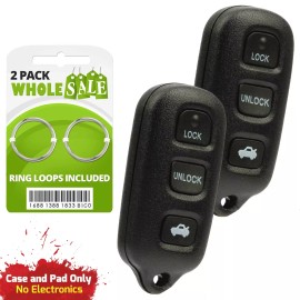 Wholesale-24-7 2 Replacement For 1998 1999 2000 2001 Toyota Avalon Key Fob Remote Shell Case