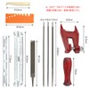 BTtime Chain Saw File Set, 11-Piece Set, Projecting Clamp, File