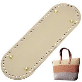 QEQSHQO Bag Base for Crocheting, PU Leather Bag, Floor Shaper, Faux Leather, Bottom Bag, Crochet with Holes for Knitting Bag, Shoulder Bag