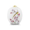 Golden Bird Ceramic Memorial Urn for Loved Ones - -