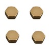 EFGTEK 4 Pack Inner Diameter 2.5 cm Garden Brass Hose