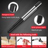 Flintronic 6Pcs Damaged Screw Extractor Set, Rounded Screw Remover Kit
