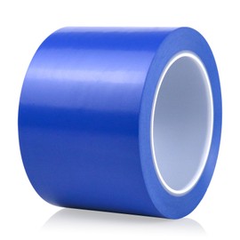 BOMEI PACK 76 mm x 33 m Warning Tape Blue Warning Tape Hazard Warning PVC for Floor Marking