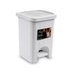 Stefanplast Elegance Bathroom Dustbin, White, 20.5 x 20.5 x 28