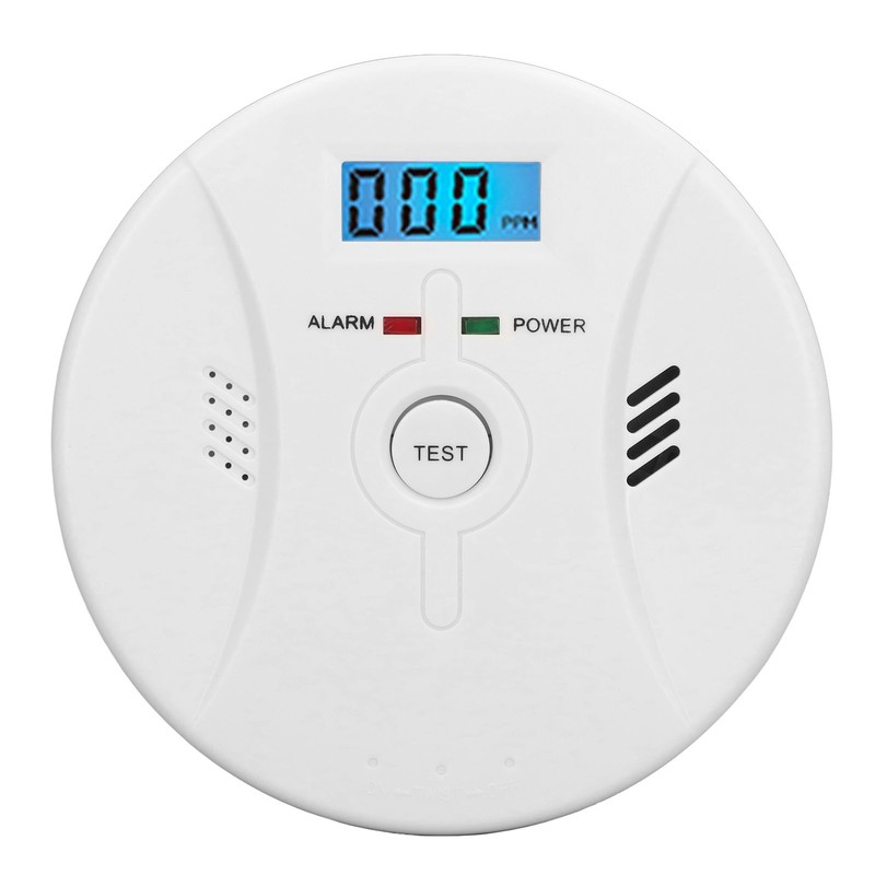 Smoke Detector Strong Sensitivity Fire Alarm Intelligent Detection LCD Display