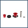 INFINAUTO 1pair 10mm M10x1.5 Red Motorcycle Swing Arm Spools for