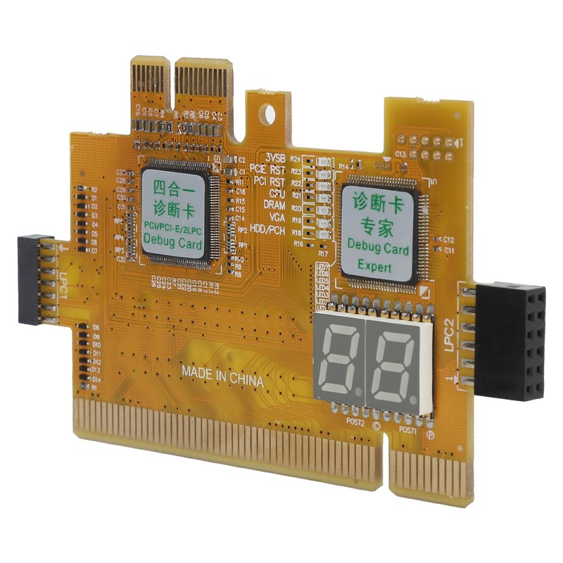 Desktop Diagnostic Card PCI PCIE 2LPC 4in1 Analyzer Motherboard 2Bit
