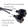RJ45 Splitter 2 in 1 BMS Port Connecting RS485 Monitor