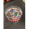 VINYL COATED PAPER CLIPS MULTI COLORS 1000 COUNT