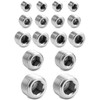 QWORK 304 Stainless Steel Pipe Fitting Kit Hex Countersunk Plug