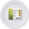 Heku Round Paper Plates made from Fresh Fibre White