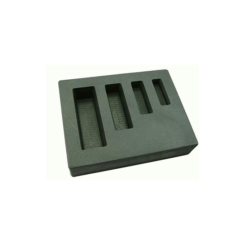 1-2-5-10 oz KitKat Gold Bar High Density Graphite Mold -