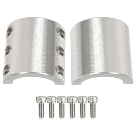 KUAFU Split Collar Tube Clamp Compatible with 2" OD Size Tube Steel Weldable Bolt on Roll Bar Cage Clamps Mounts -1 Pcs