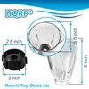 HQRP Glass Round Replacement Blender Jar Set Compatible with Oster