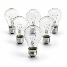 RIHUIN 75 W Incandescent Bulbs, A19 Dimmable, Shatter-Resistant and Durable Bulb (6-Pack)