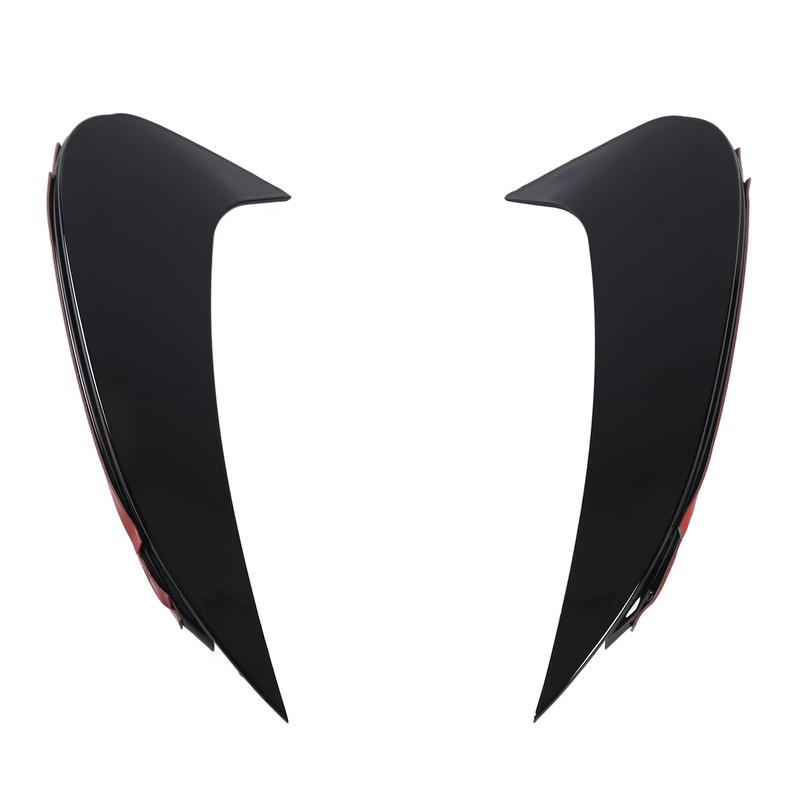 Pair of Rear Bumper Air Vent Spoiler Splitter Glossy Black