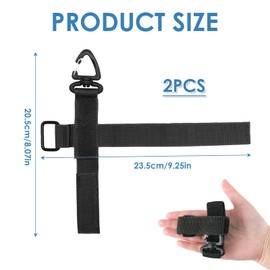 Pack of 2 Glove Holders, Glove Holder, Climbing Rope, Key Chain, Work Glove Holder, Multi-Purpose Glove Clips, Adjustable Nylon Clips, Glove Hooks, Belt Clip Belt Clips