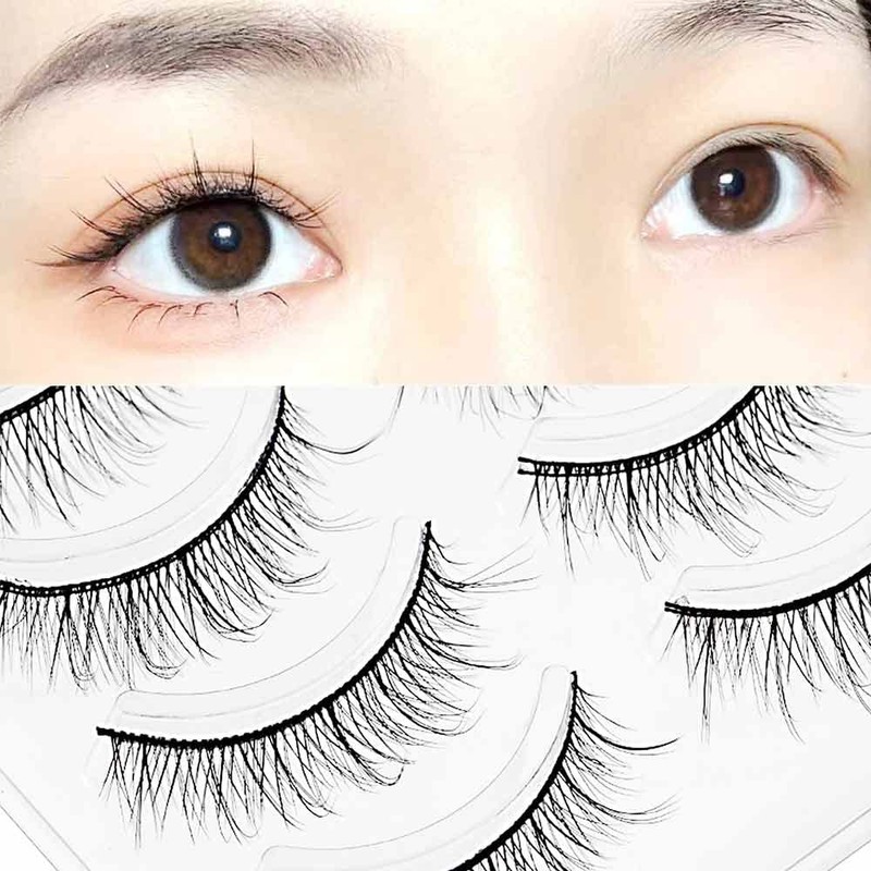 False Eyelashes, Natural, Popular, Upper Eyelashes, Short, Thick, Popular Black