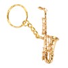 Cute Saxophone Pendant Keychain Portable Funny Brass Miniature Saxophone Musical