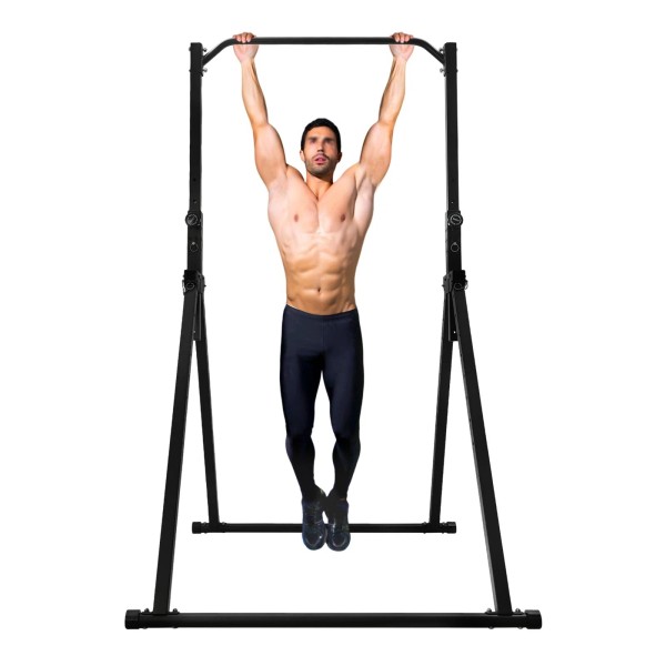 Adjustable Triangular Pull Up Dip Station Bar for Home Gym