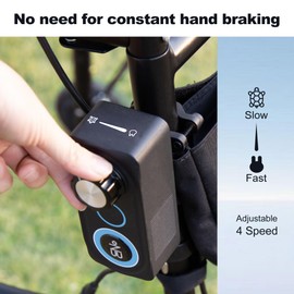 Sinceborn WR-1 Standard Walker for Seniors Foldable Walker with 4 Wheels Lightweight Resistance Wheel System Adjustable for Tall and Short(TBD)