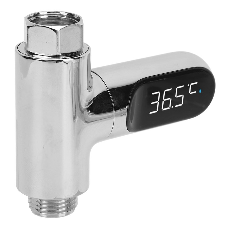 BuyWeek Shower Thermometer, LED Digital Baby Bath Thermometer, Aluminium Shower