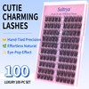 Sultrya DIY Eyelash Extension Cluster Kit Natural Wispy Individual Lashes