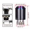 CARMON Real Twill Carbon Fiber Exhaust Pipe Muffler Tips with