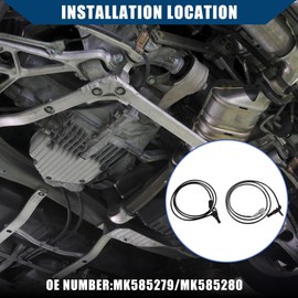 Hihaha ABS Wheel Speed Sensor for Mitsubishi FUSO CANTER/Rear/Durable/2 Pcs