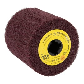 Klingspor 258897"NFW 600 S" Extra Fine Abrasive Mop Wheel, Brown, 100 x 100 x 19 mm