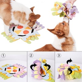 Edoxus Sniffing Rug for Dogs, Foldable Dog Intelligence Toy, Interactive Toy for Dogs, Washable Sniffing Toy, Training Mat for Pets