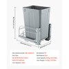 VEVOR Pull-Out Trash Can, 35 QT x2 Double Under Mount