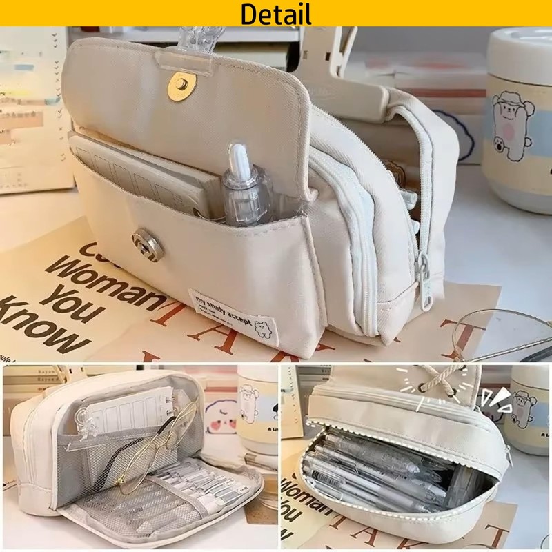NOELAMOUR Pencil Case, Large Capacity, Cute, Stylish, Multifunctional, For Girls,