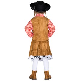 tectake dressforfun Girls' Cowgirl Costume, Traditional Costume Including Wonderful Belt (8-10 Years, No. 300546)