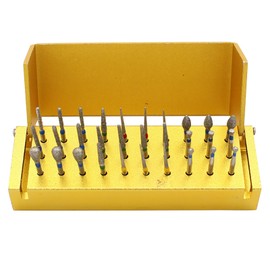 30pcs Dental Polishing Bur Drill High Speed Emery Dental Burs Drill Kit for Grinding