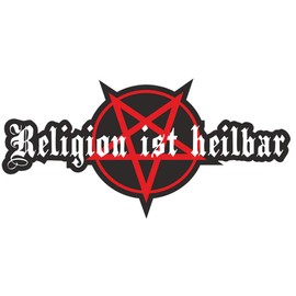 Spaß Kostet Weatherproof Sticker Religion is Healable Pentagram